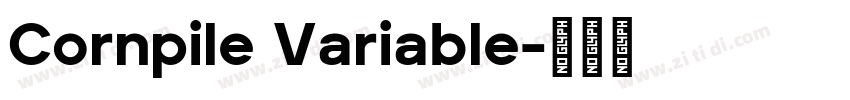 Cornpile Variable字体转换